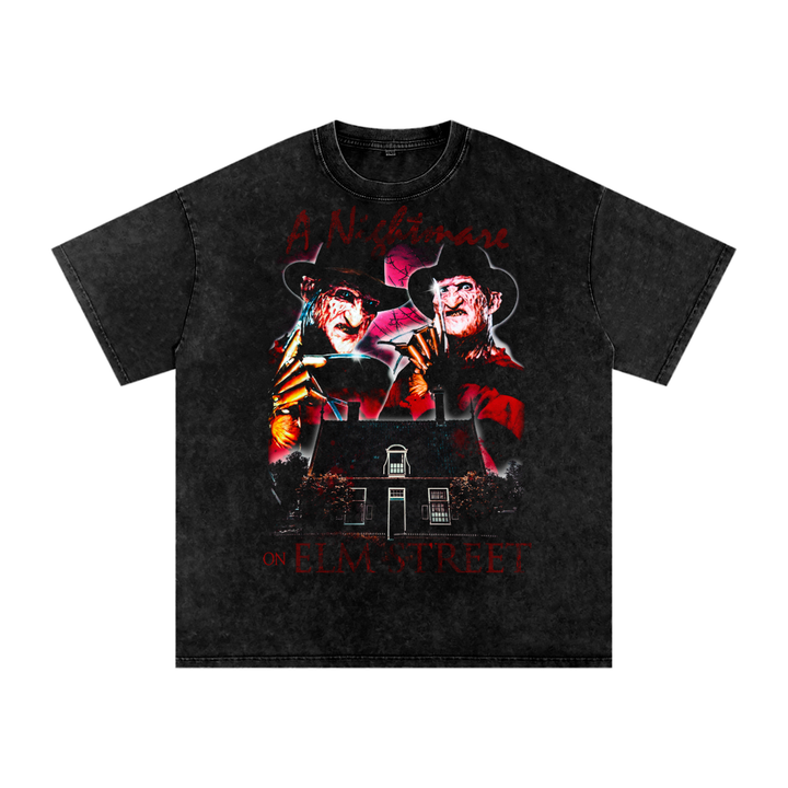A Nightmare on Elm Street Acid Wash Oversize T-Shirt