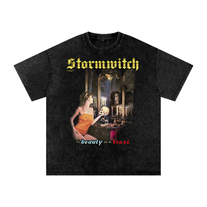 Storm Witch Acid Wash Oversize T-Shirt