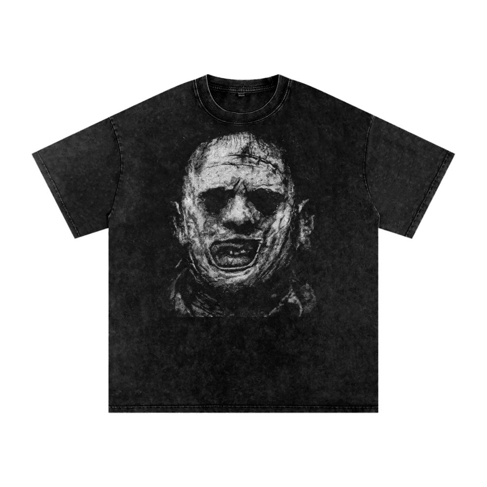 Leatherface Acid Wash Oversize T-Shirt