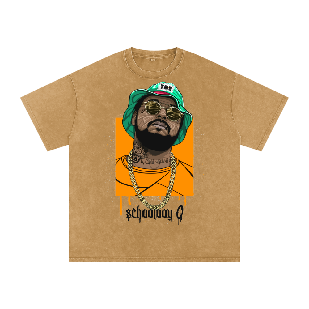Schoolboy Q Acid Wash Oversize T-Shirt