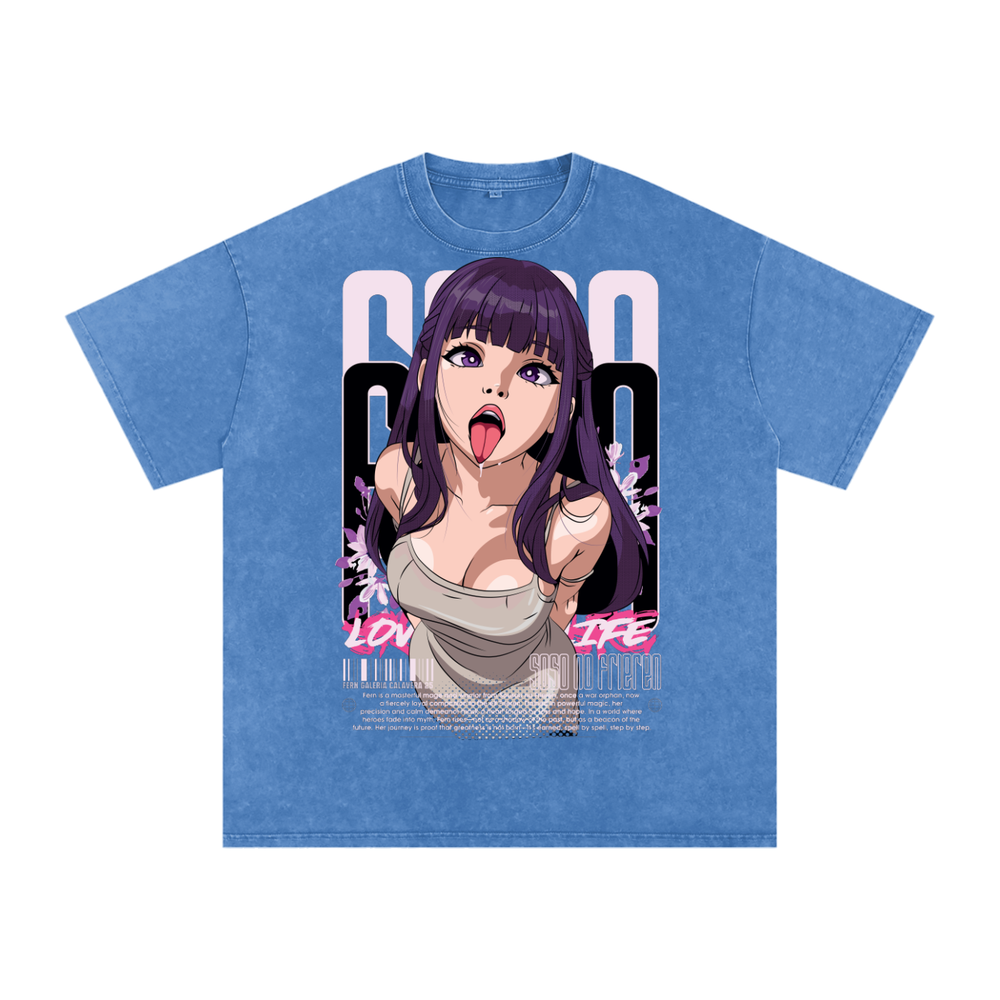Fern Frieren Acid Wash Oversize T-Shirt