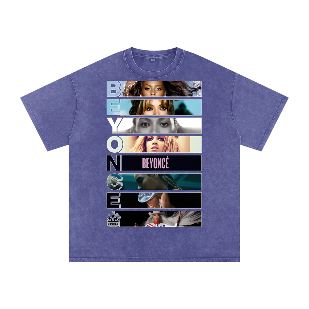 Beyonce Cowboy Carter Acid Wash Oversize T-Shirt