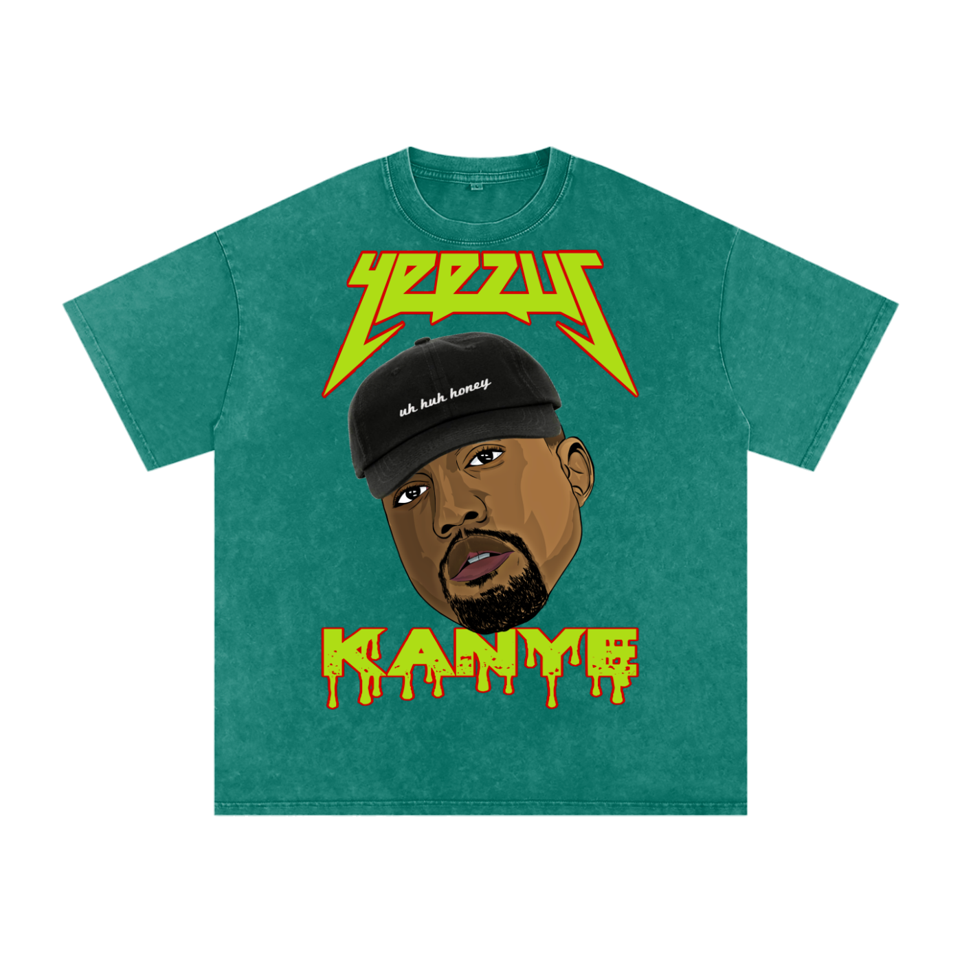 Kanye West Acid Wash Oversize T-Shirt