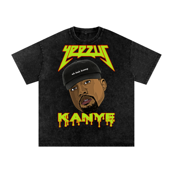 Kanye West Acid Wash Oversize T-Shirt