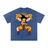 Goku Dragon ball Acid Wash Oversize T-Shirt