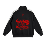 Berserk Contrast Side-Stripe Stand Collar  Jacket