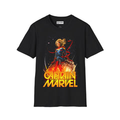 Captain Marvel Unisex Softstyle T-Shirt - IGZ Clothing 