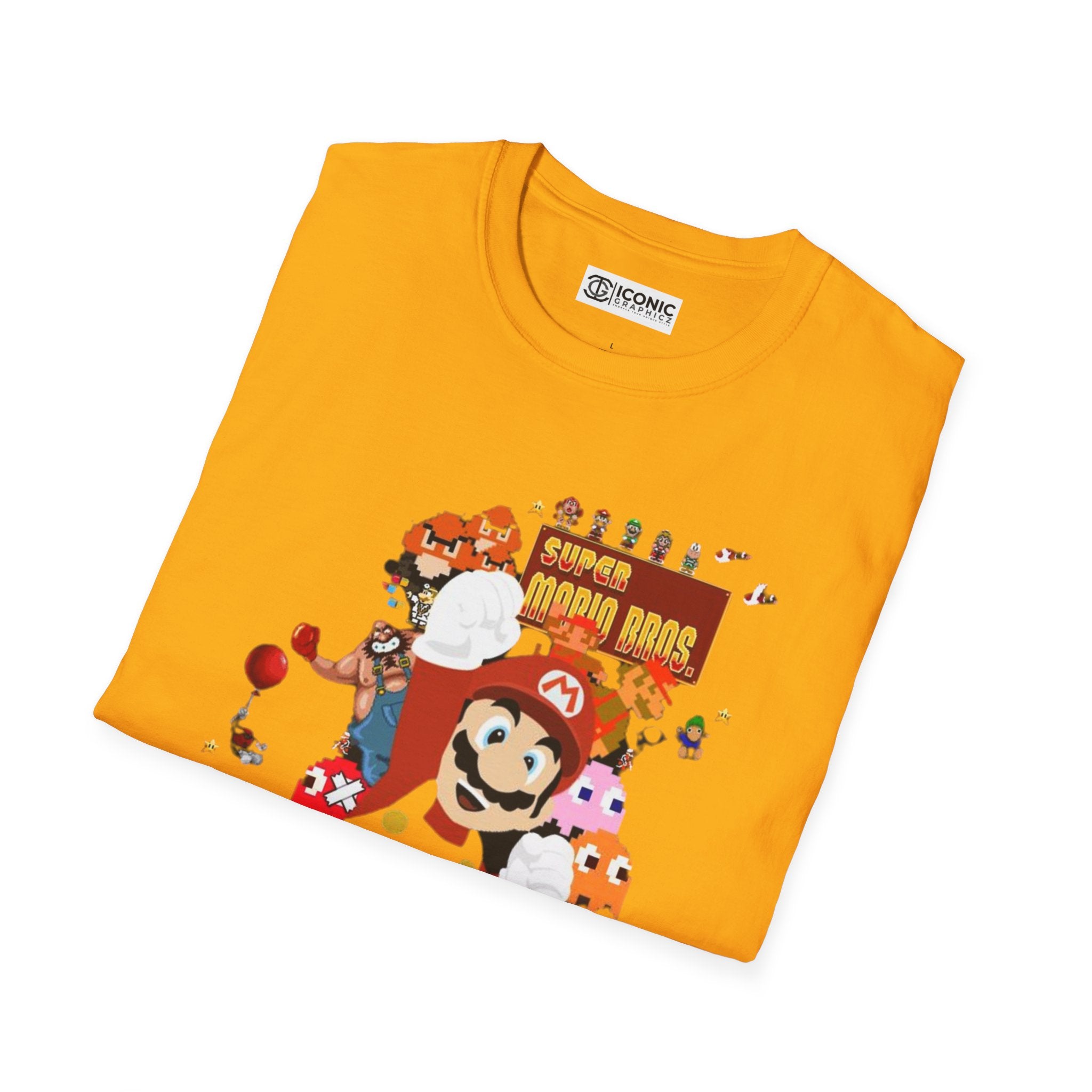 Mario Unisex Softstyle T-Shirt - IGZ Clothing 