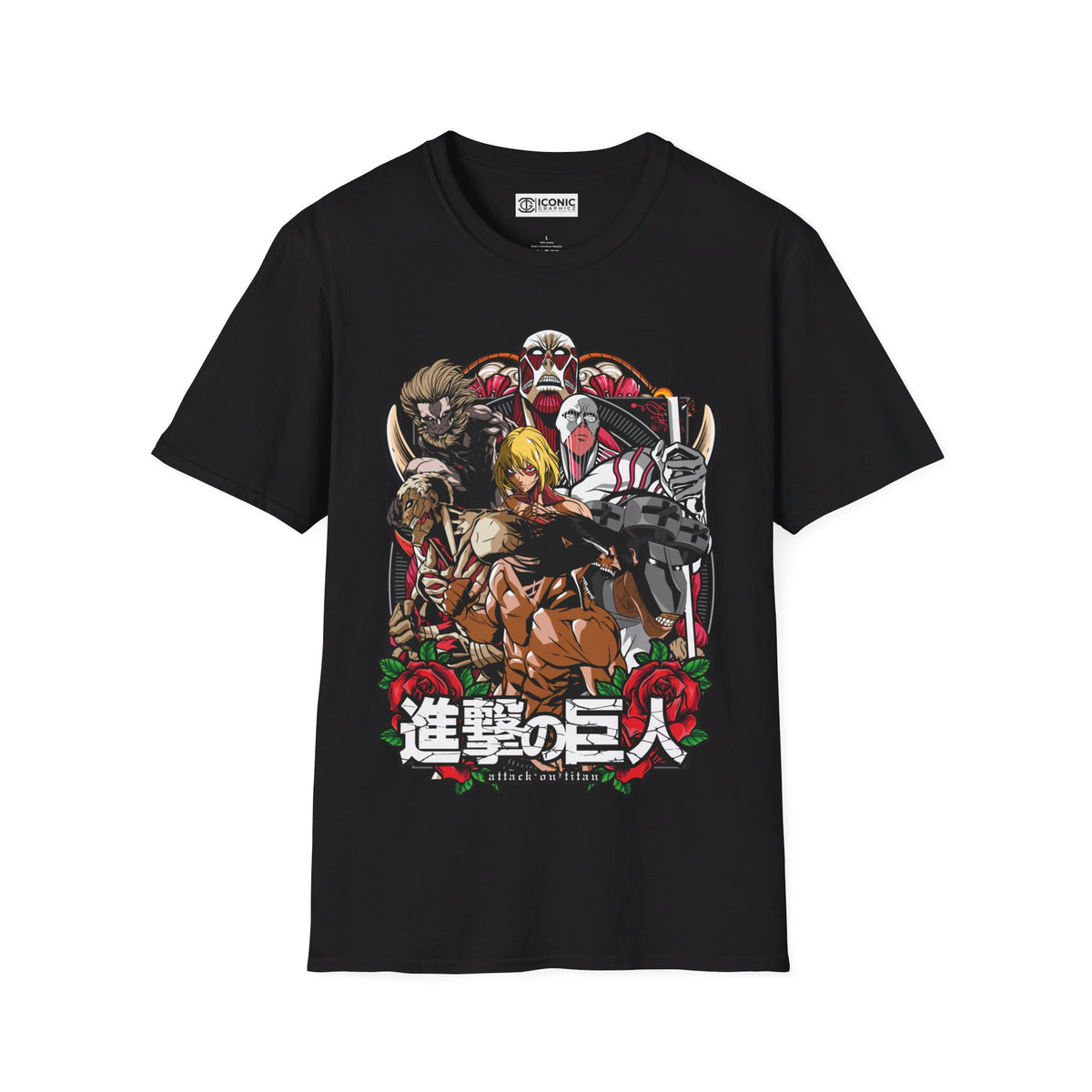 Attack on Titans all Titans Unisex Softstyle T-Shirt - IGZ Clothing 