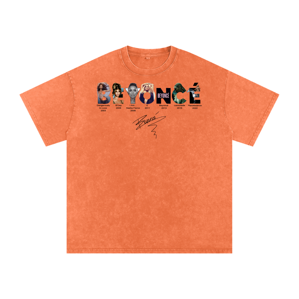 Beyonce Cowboy Carter Acid Wash Oversize T-Shirt