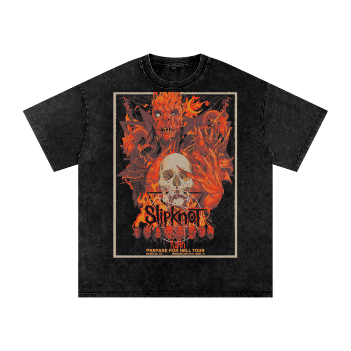 Slipknot Acid Wash Oversize T-Shirt