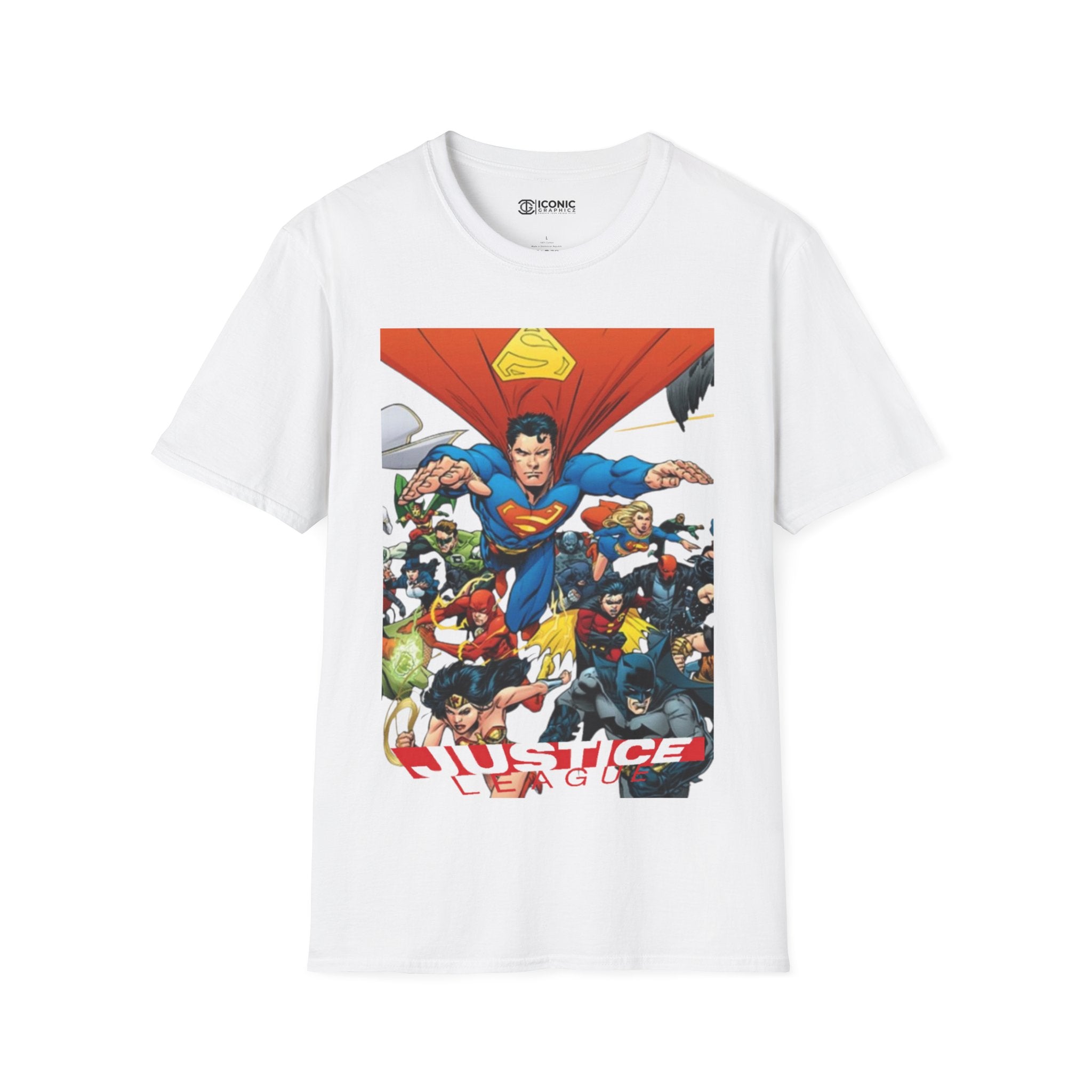 Justice League Unisex Softstyle T-Shirt - IGZ Clothing 