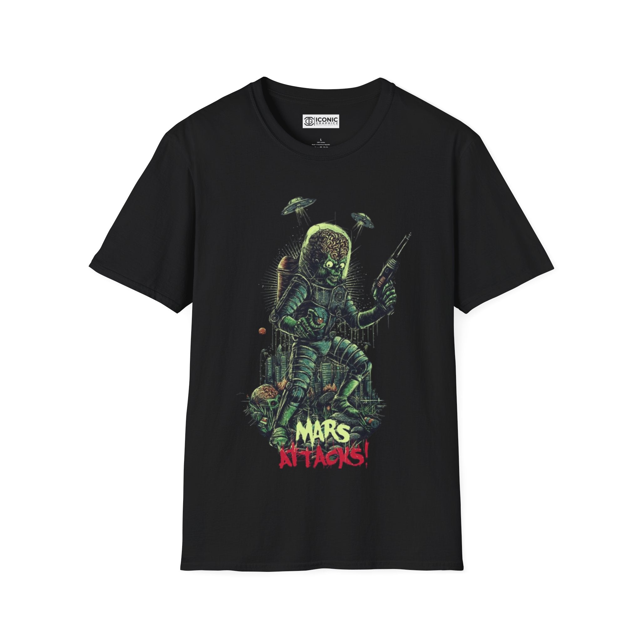 Mars Attack Unisex Softstyle T-Shirt - IGZ Clothing 