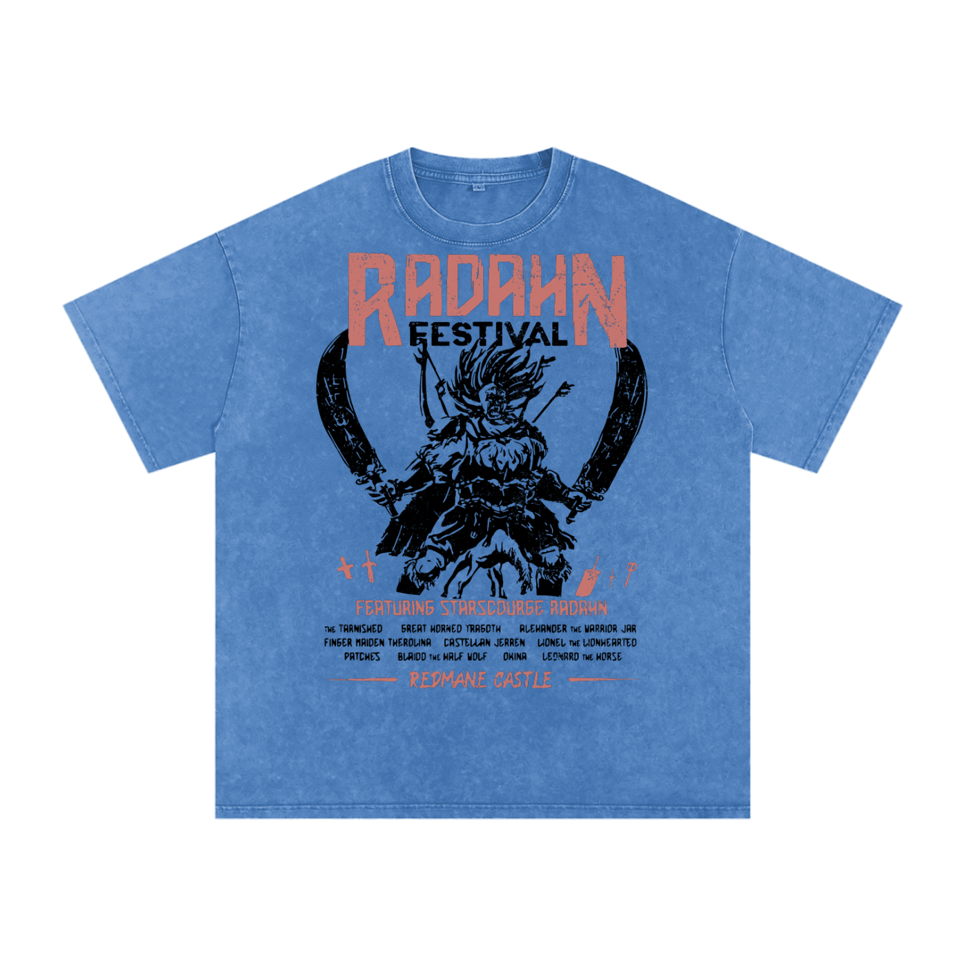 Elden Ring Acid Wash Oversize T-Shirt