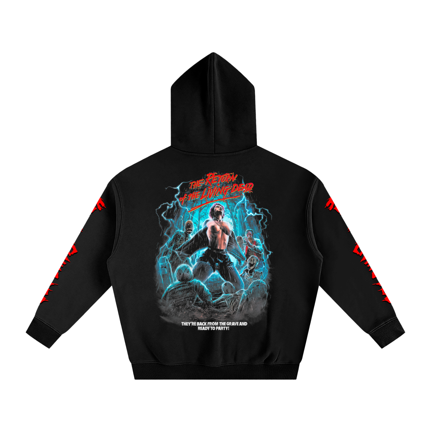 The return of the living dead Oversize Fleeced Hoodie