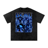 Beru Solo Leveling Acid Wash Oversize T-Shirt