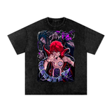 Sasori Naruto Acid Wash Oversize T-Shirt