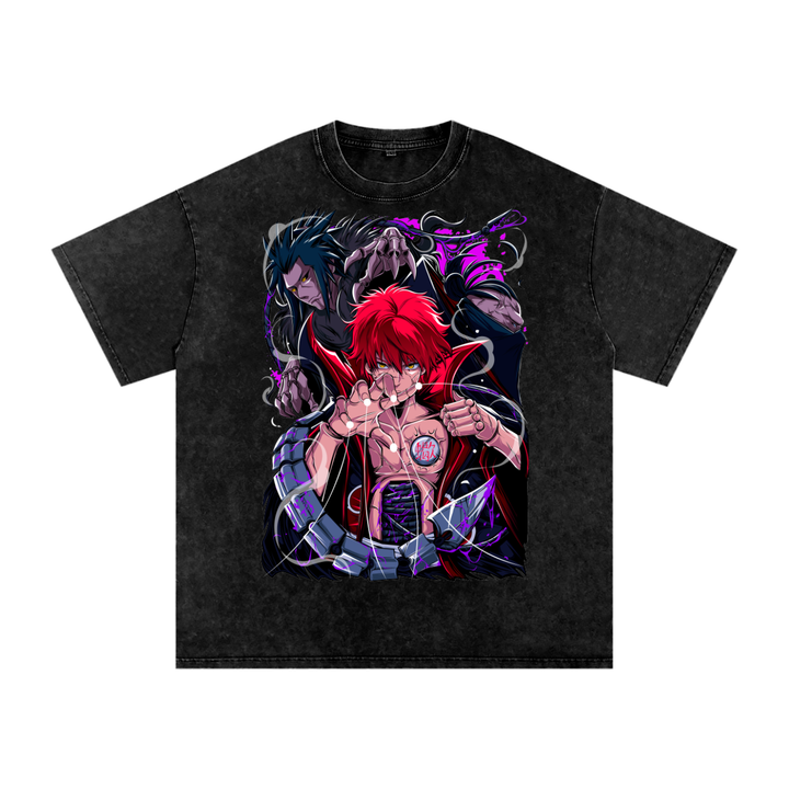 Sasori Naruto Acid Wash Oversize T-Shirt