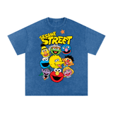 Sesame Street Acid Wash Oversize T-Shirt