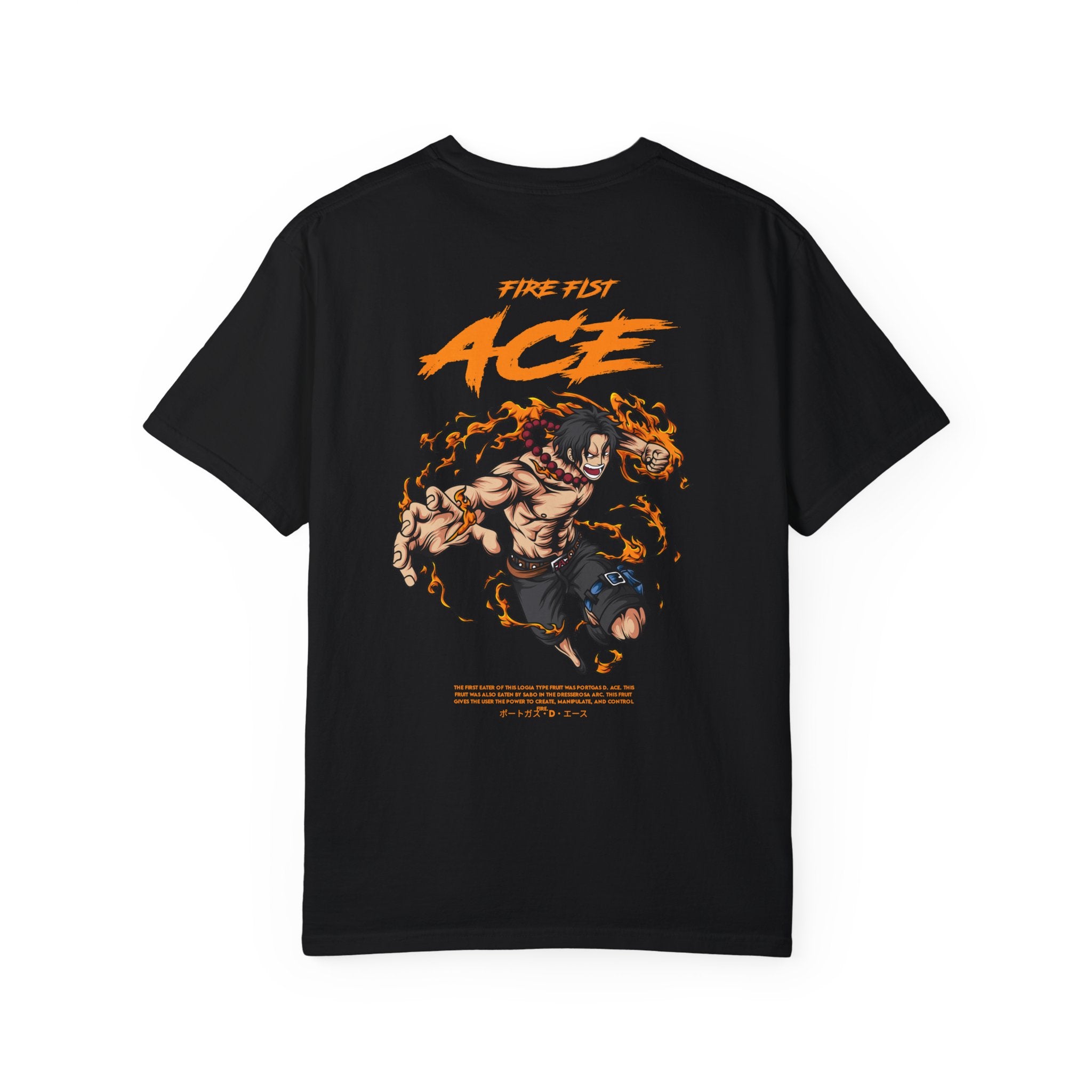 Fire Fist Ace One Piece Garment-Dyed T-shirt