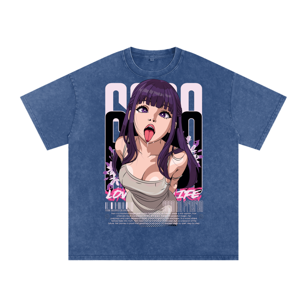 Fern Frieren Acid Wash Oversize T-Shirt
