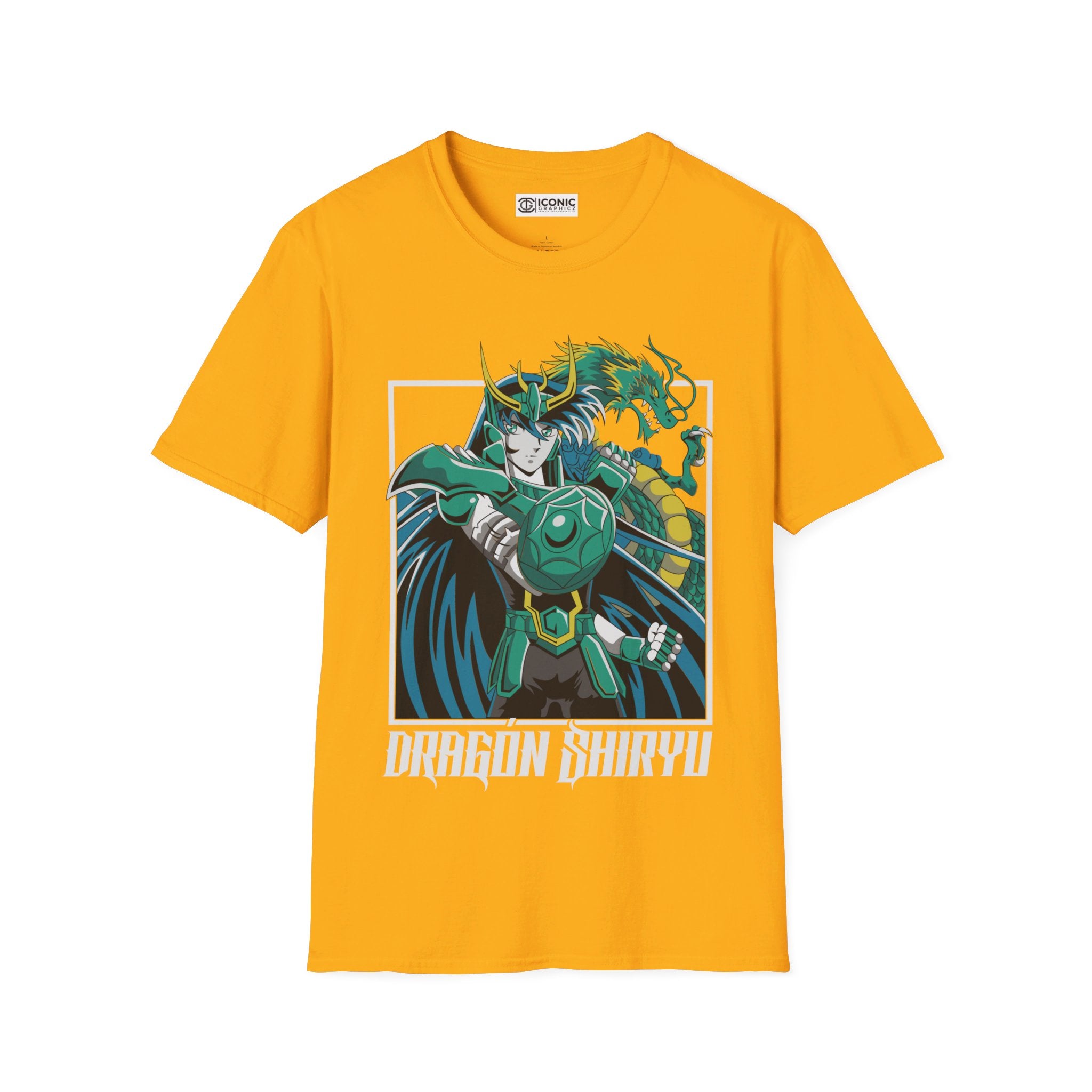 Dragon Shiryu Unisex Softstyle T-Shirt - IGZ Clothing 