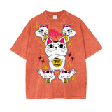 Turbo Granny Dandadan Acid Wash Oversize T-Shirt - 