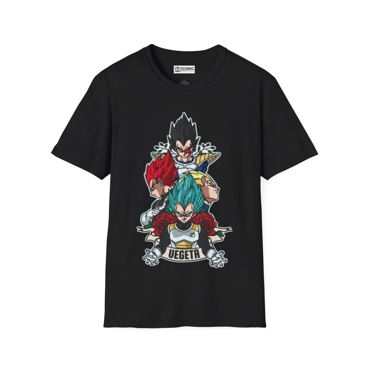 Vegeta Unisex Softstyle T-Shirt - IGZ Clothing 