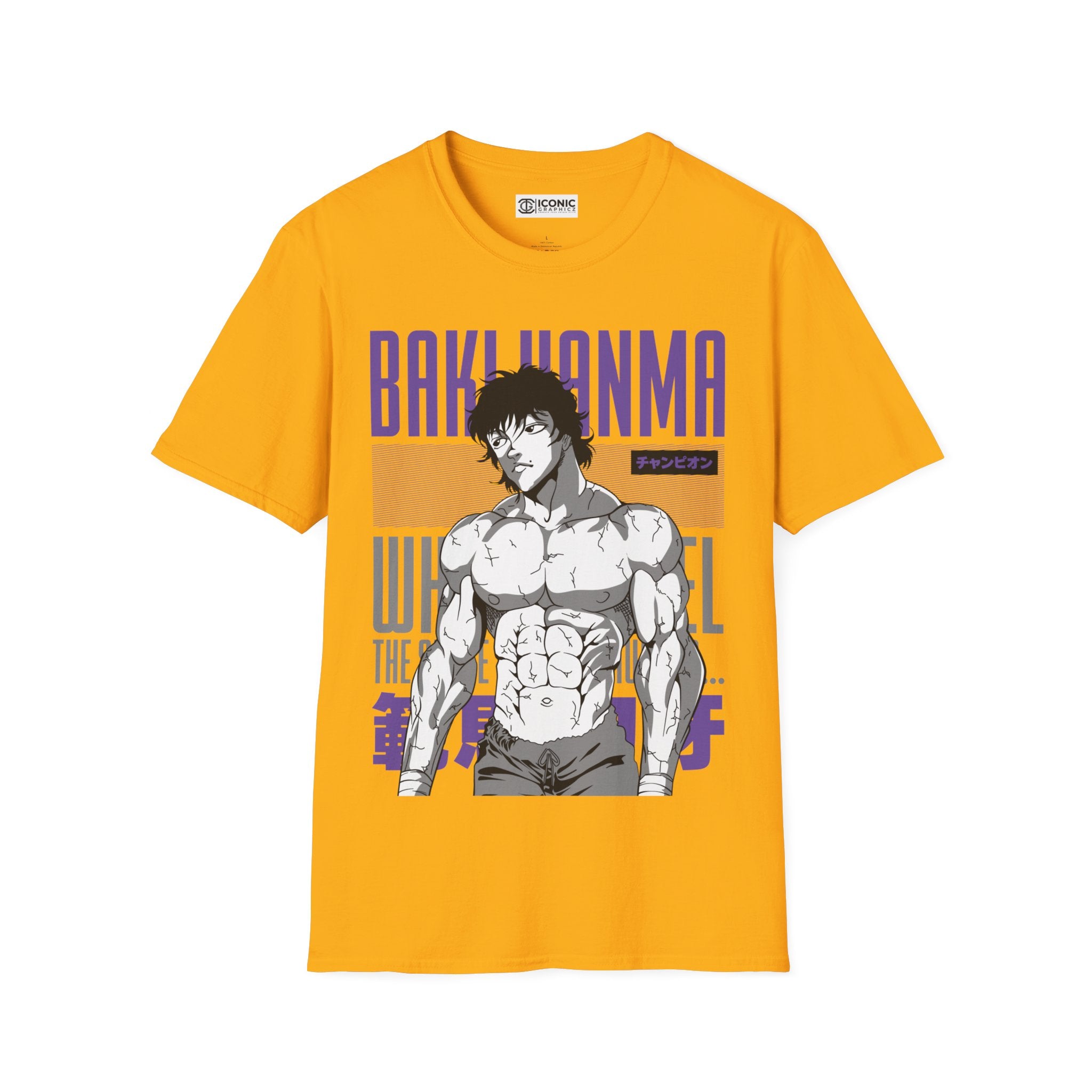 Hanma Baki Unisex Softstyle T-Shirt - IGZ Clothing 