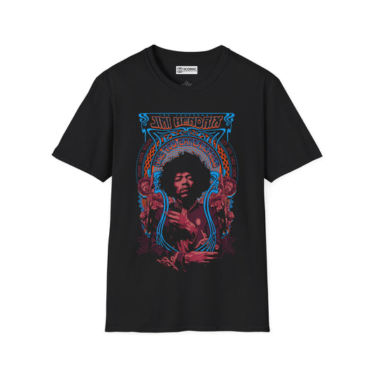 Jimi Hendrix Unisex Softstyle T-Shirt - IGZ Clothing 