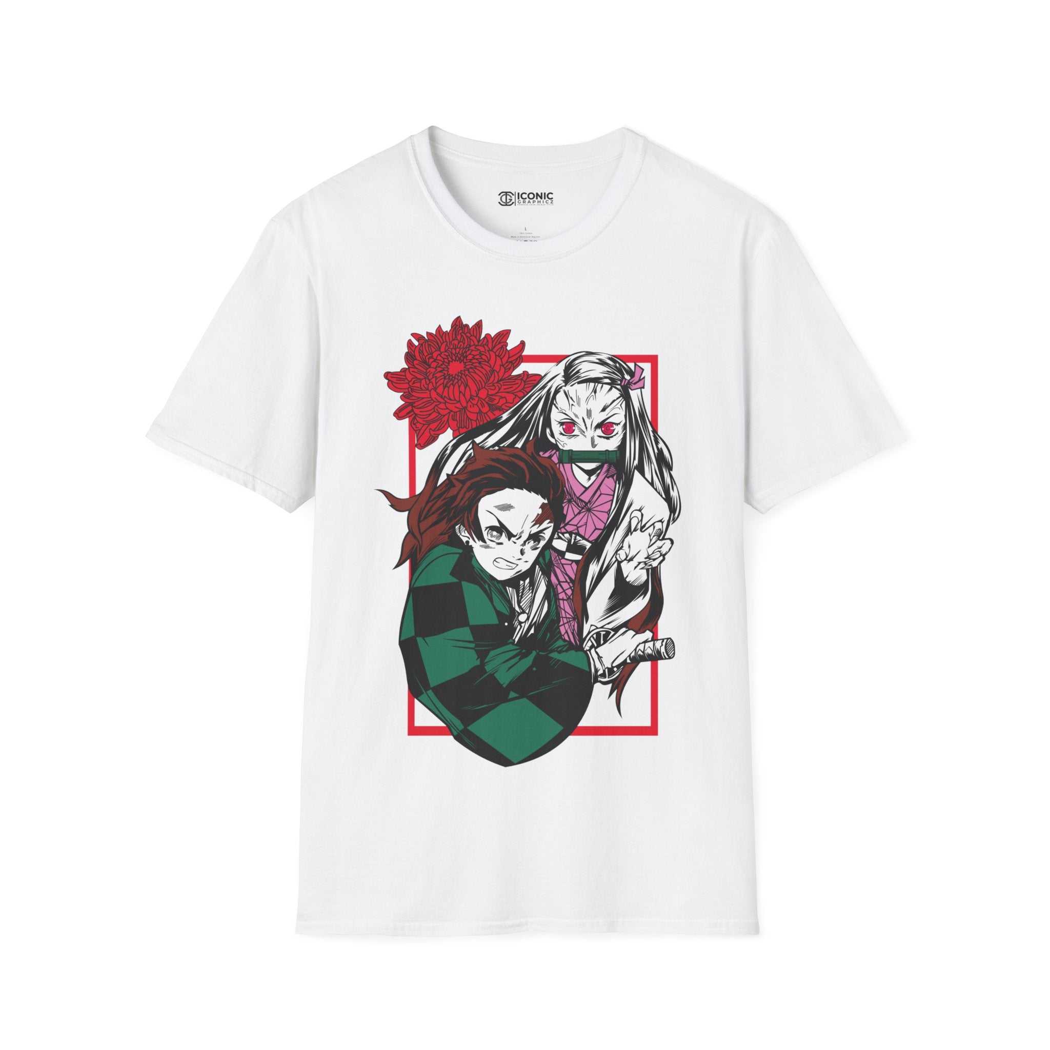 Tanjiro & Nezuko Unisex Softstyle T-Shirt - IGZ Clothing 