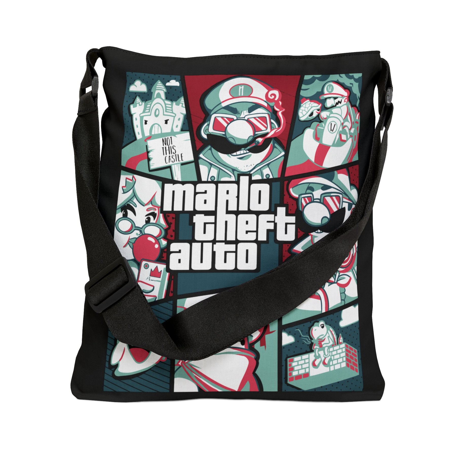 SuperMario Adjustable Tote Bag (AOP) - 