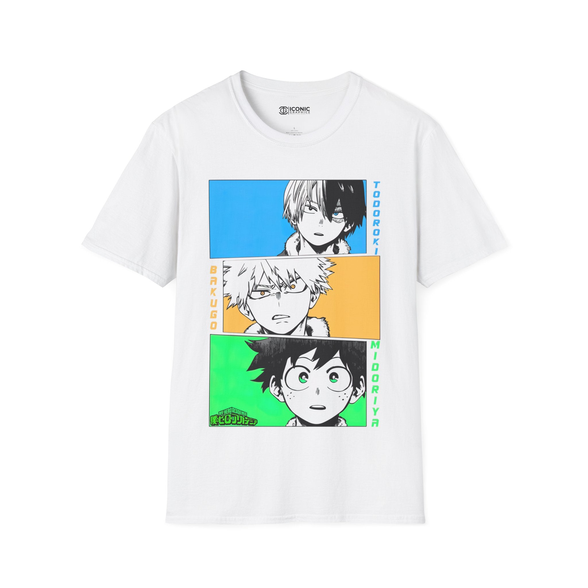 Deku, Bakugo, and Shoto My hero academia T-Shirt