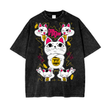 Turbo Granny Dandadan Acid Wash Oversize T-Shirt - 