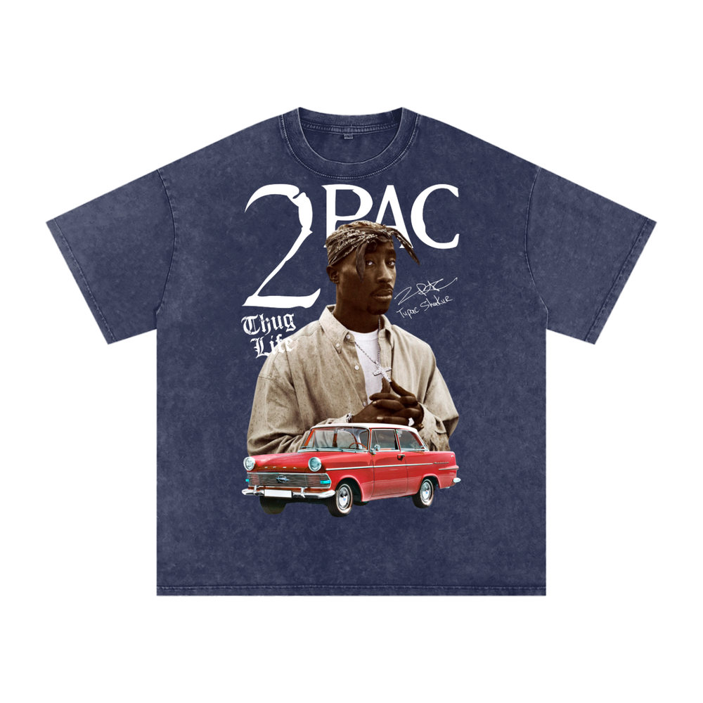 Tupac Shakur Acid Wash Oversize T-Shirt