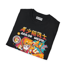 Sailor Meows Unisex Softstyle T-Shirt - IGZ Clothing 