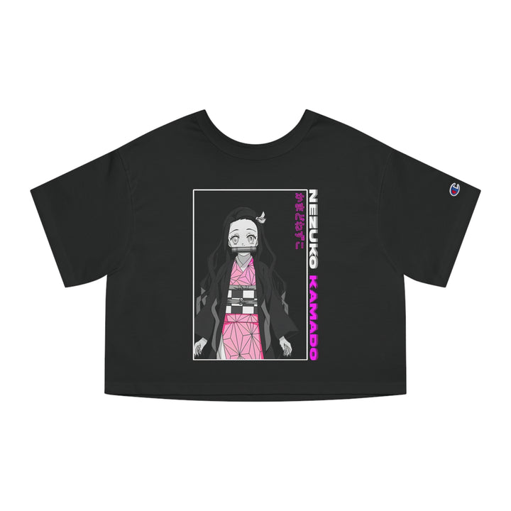 Nezuko Champion Women's Heritage Cropped T-Shirt - 
