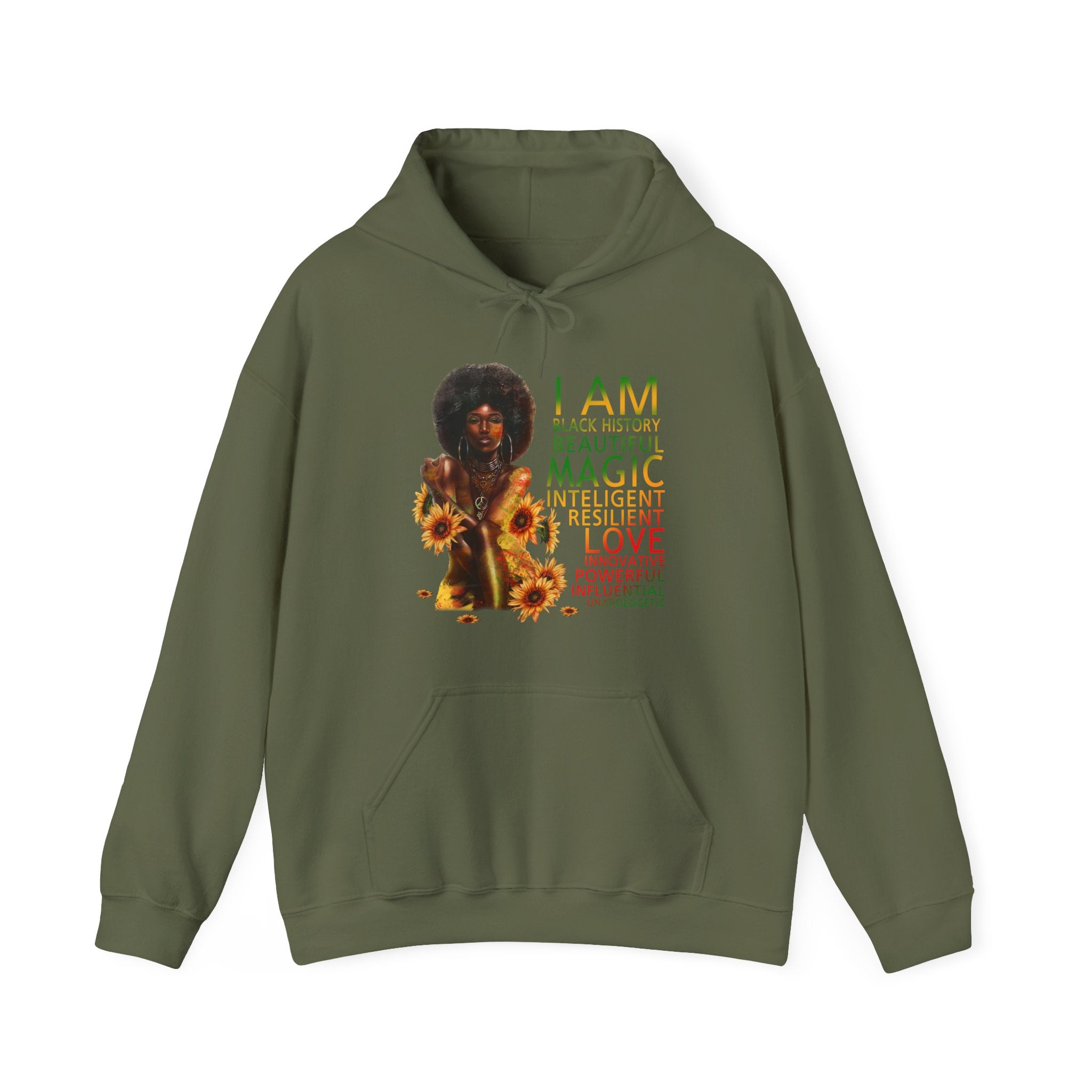 Black girl magic Unisex Heavy Blend™ Hooded Sweatshirt