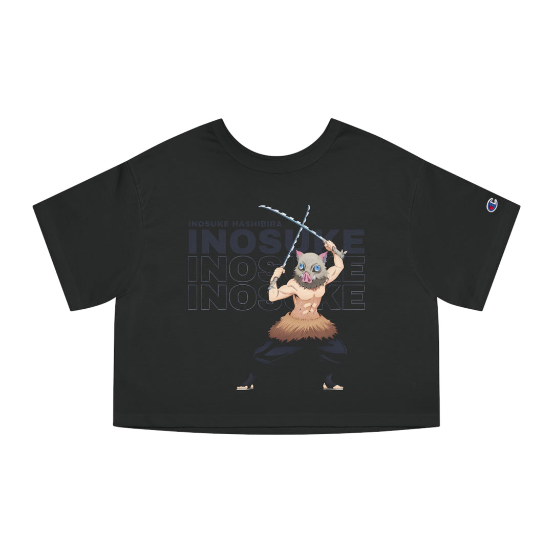 Inosuke Champion Women's Heritage Cropped T-Shirt - Premium T-Shirt from - Just $40! Shop now at IGZ Clothing 