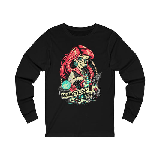 Little Mermaid Unisex Jersey Long Sleeve Tee - IGZ Clothing 