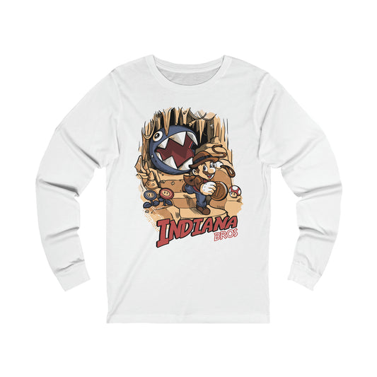 Mario Unisex Jersey Long Sleeve Tee - IGZ Clothing 