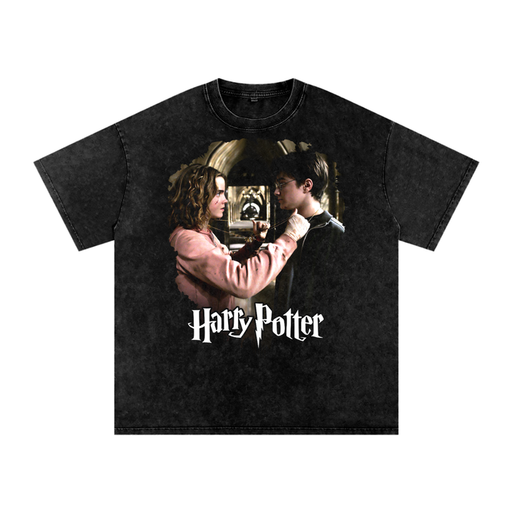 Harry Potter Acid Wash Oversize T-Shirt