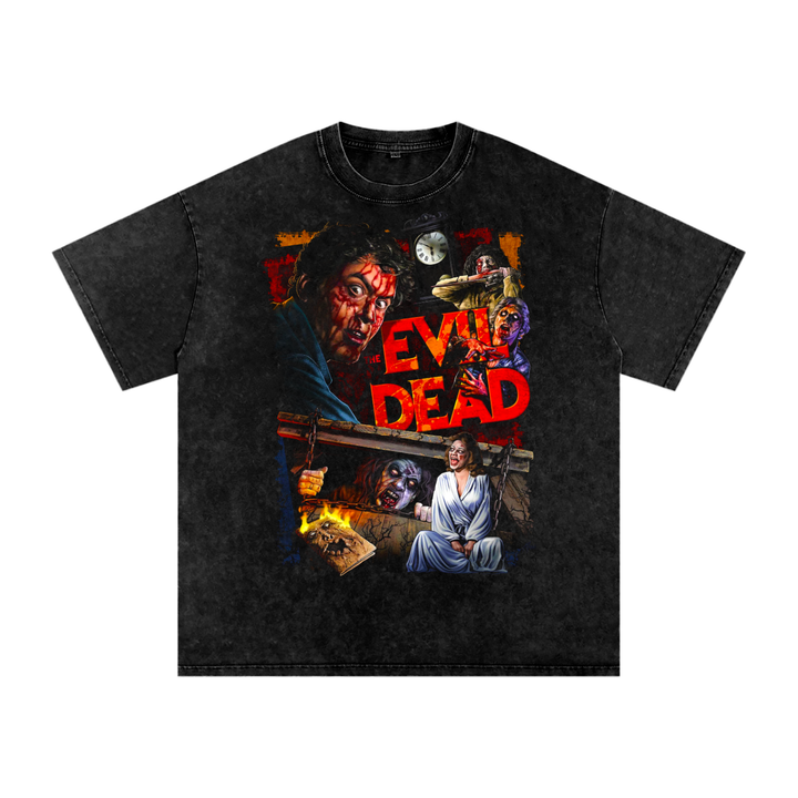 Evil Dead Acid Wash Oversize T-Shirt