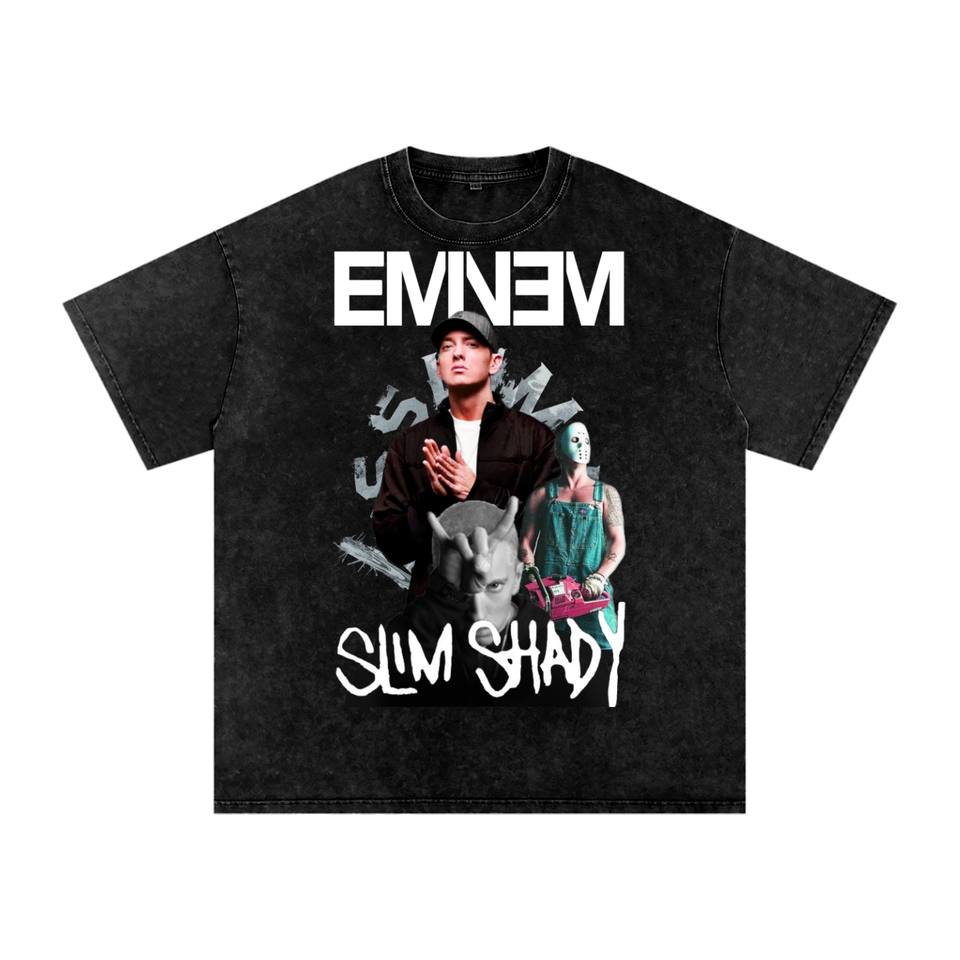 Eminem Acid Wash Oversize T-Shirt