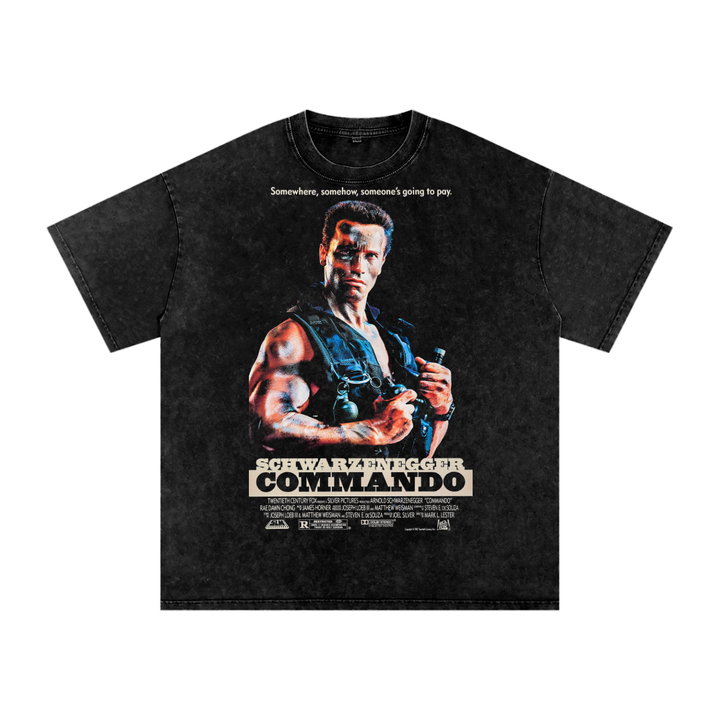 Commando Acid Wash Oversize T-Shirt