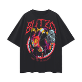 Helluva Boss Oversize Deep Drop Shoulder Tee