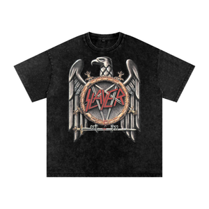 Slayer Acid Wash Oversize T-Shirt
