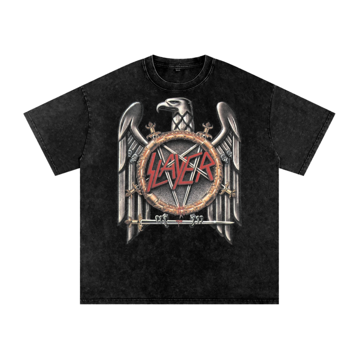 Slayer Acid Wash Oversize T-Shirt