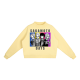 Sakamoto Days Essential Fleece Mid-Neck Crew Sweatshirt