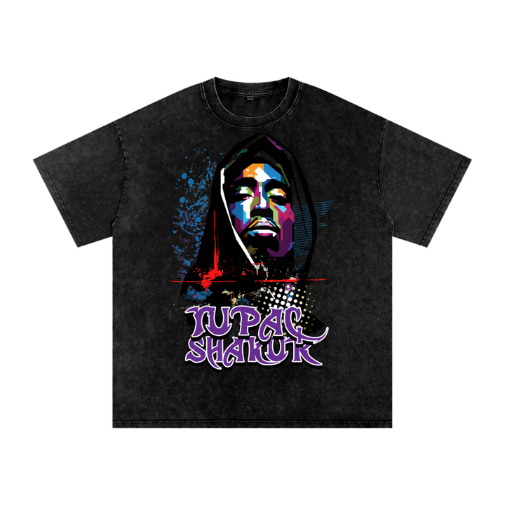 Tupac Shakur Acid Wash Oversize T-Shirt